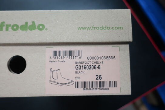 Støvler FRODDO Barefoot Chelys G3160206-6 Black Str: 26