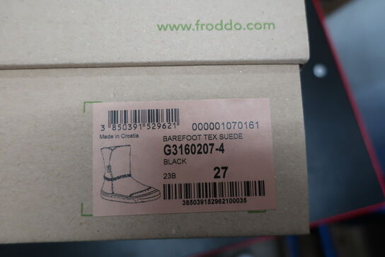 Støvler FRODDO Barefoot Tex Suede G3160207-4 Black Str: 27