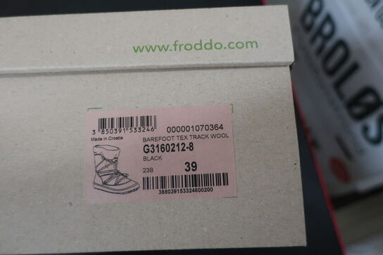 Støvler FRODDO Barefoot Tex Track Wool G3160212-8 Black Str: 39
