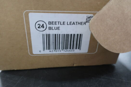 Støvler TIKKI Beetle Leather Blue Str: 24
