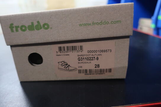 Sko FRODDO Barefoot Autumn G3110227-9 Bordeaux Str: 28