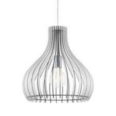 Eglo Tindori pendel, børstet stål, Ø38 cm 