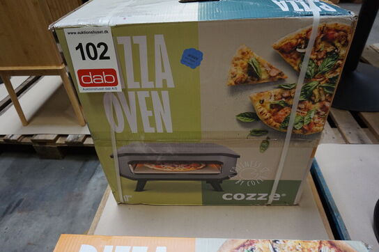 Cozze 17"" pizzaovn til gas med pizzasten 8,0KW 