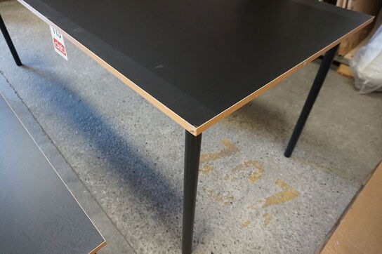 Norr spisebord med bænk- sort 200x90 cm 