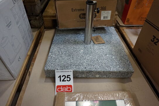 Rio Grande parasolfod grå granit - 60 kg