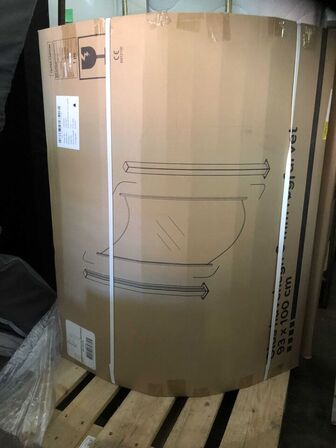 2 stk Buede Nordic Glashavehegn Røgfarvet 93x100 cm