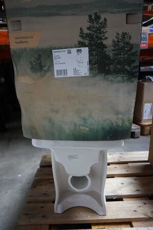 Ifö Spira 6262 Rimfree toilet til limning med P-lås