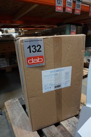 Nortiq Space One Box badmøbelsæt i hvid højglans 2 låger 40 cm 