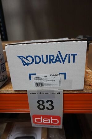 Duravit Quadroval af- & overløbssæt, 65 cm, krom