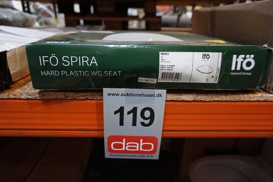 Ifö Spira toiletsæde, soft close, aftagelig, hvid