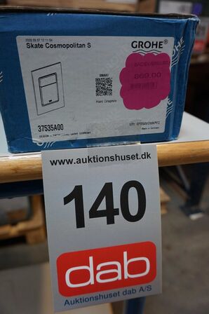Grohe Skate Cosmop. Betj.plade Str. S, 2-skyls betjening, hard graphite