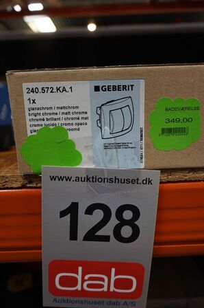 Geberit Prego Pneumatisk trykknap dobbeltskyl krom