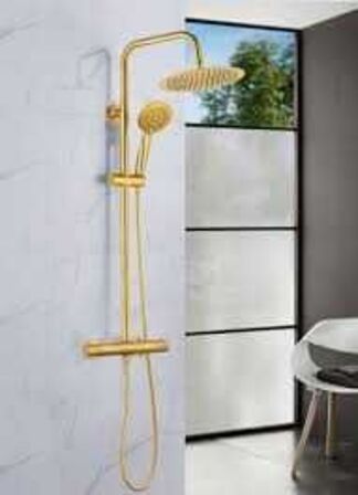 Bluerain Shower spa brusesæt med armatur Messing
