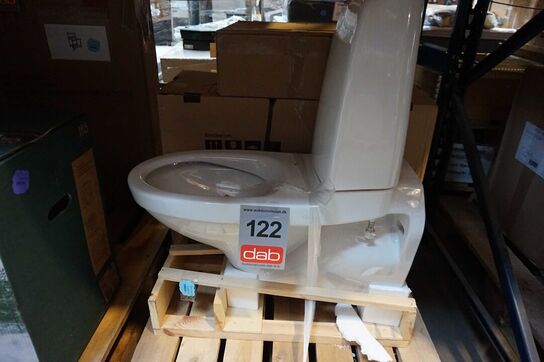 Gustavsberg Væghængt Nautic-toilet med cisterne, Hygienic Flush