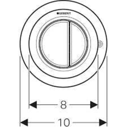 Geberit Omega01 trykknap, hvid