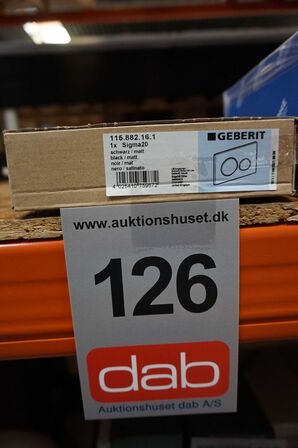 Geberit Sigma 20 betjeningsplade, mat sort/sort