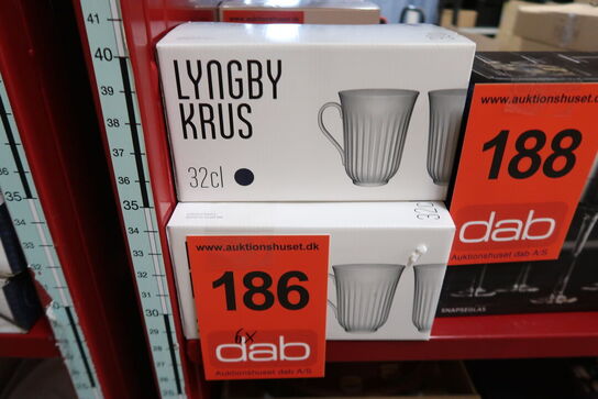 3 pk. Lyngby krus mørkeblå 2 stk. 32 cl