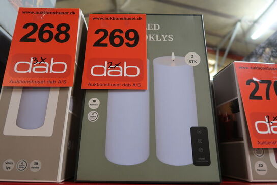 2 pk. Cozzy LED bloklys udendørs hvid 2 stk.