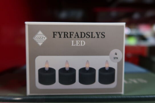 6 pk. Cozzy LED bloklys Grøn med fjernbetjening udendørs 3 stk.