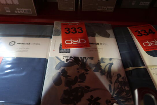 2 sæt Nordisk Tekstil Samoa sengetøj lyseblå 140x200 cm & 140x220 cm