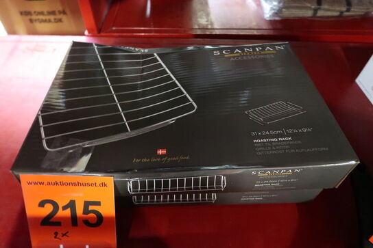 2 stk. Scanpan rist 31x24,5 cm til bradepande 39X27 cm