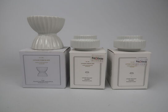 3 dele Lyngby porcelæn