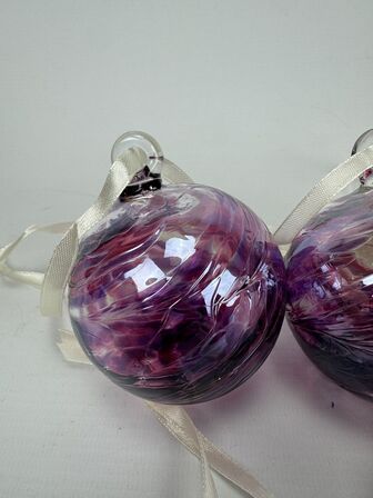 9 stk. ass. Specktrum Glasdekoration