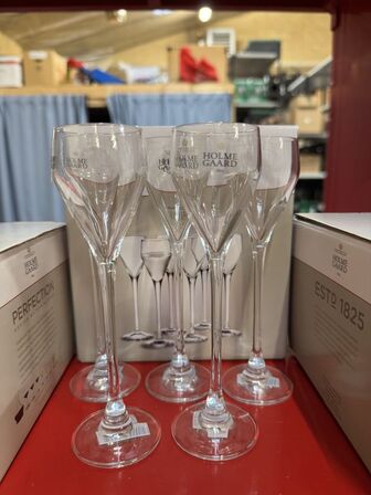 10 stk. ass. Holmegaard glas