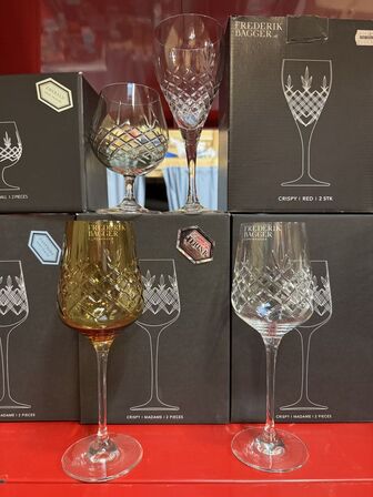 14 stk. ass. Frederik Bagger glas