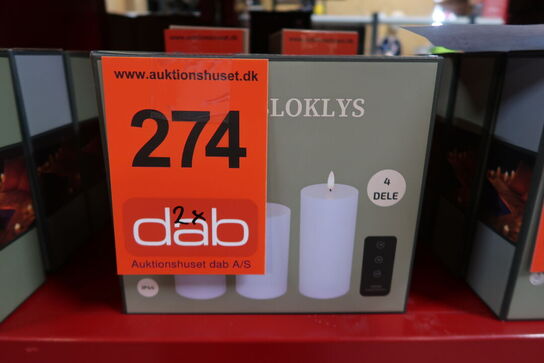 2 pk. Cozzy LED bloklys udendørs hvid 3 stk.