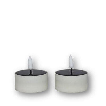 17 pk. Cozzy store solcelle fyrfadslys 2 stk. Ø6,2xH5 cm