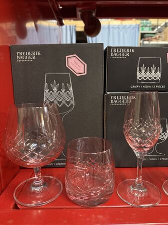 14 stk. ass. Frederik Bagger glas