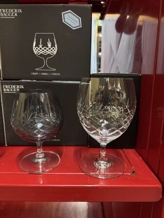 14 stk. ass. Frederik Bagger glas