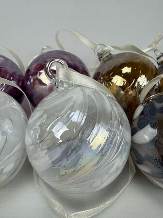 9 stk. ass. Specktrum Glasdekoration