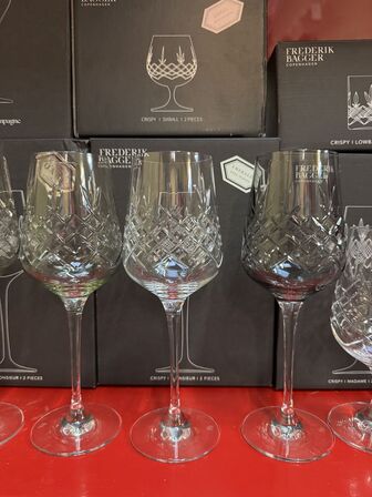 14 stk. ass. Frederik Bagger glas