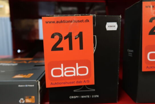 2 stk. Frederik Bagger Crispy hvidvinglas 25 cl