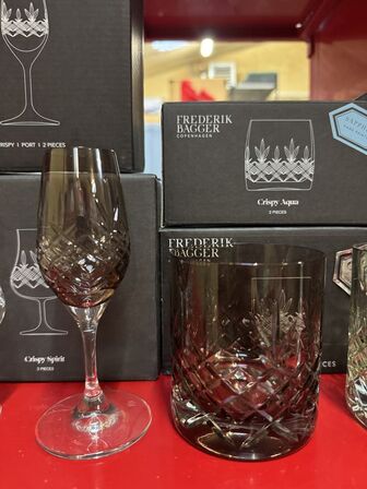 6 stk. ass. Frederik Bagger glas