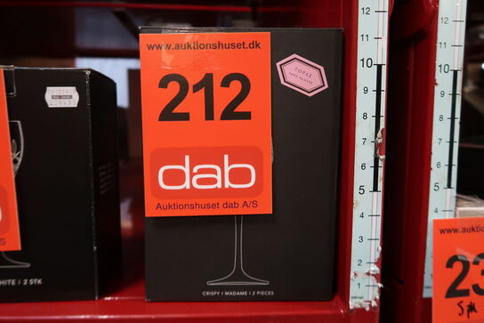 2 stk. Frederik Bagger Crispy Madame hvidvinsglas 