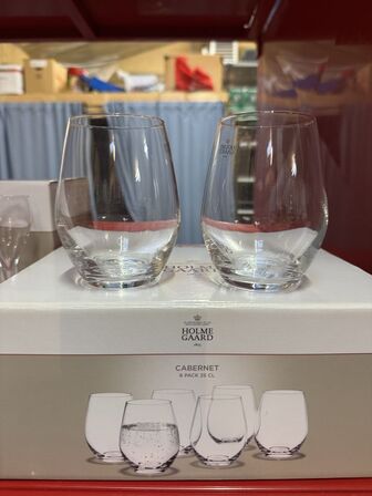 10 stk. ass. Holmegaard glas