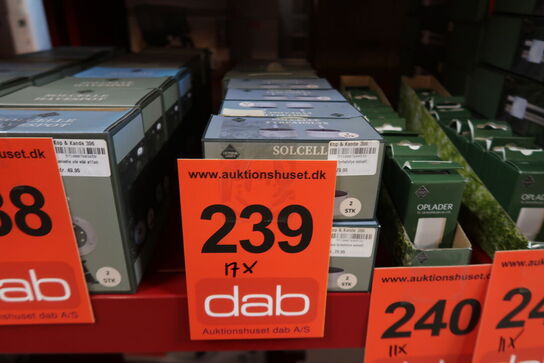 17 pk. Cozzy store solcelle fyrfadslys 2 stk. Ø6,2xH5 cm