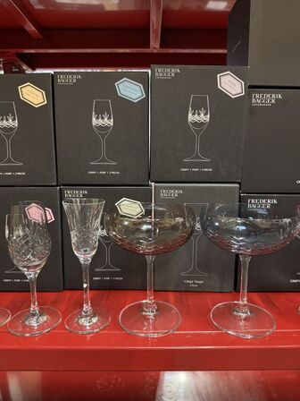 14 stk. ass. Frederik Bagger glas