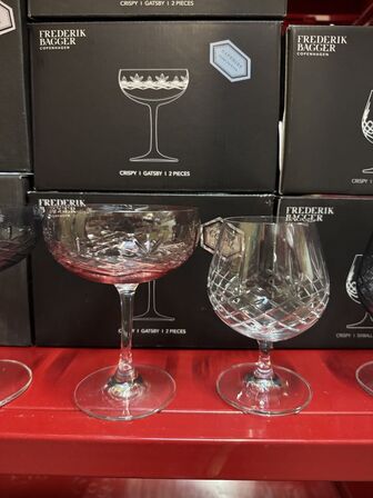 14 stk. ass. Frederik Bagger glas