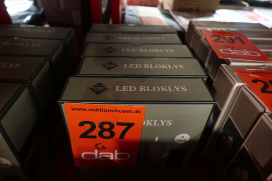 5 pk. Led Bloklys Udendørs Dia 5 2 Cm Sand 3 Pak Inkl Fjernbetjening 