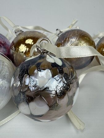 9 stk. ass. Specktrum Glasdekoration