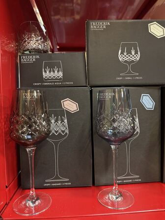 14 stk. ass. Frederik Bagger glas