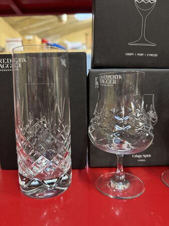 6 stk. ass. Frederik Bagger glas