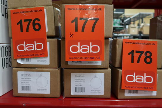 12 stk. Specktrum Glasdekoration - Golden