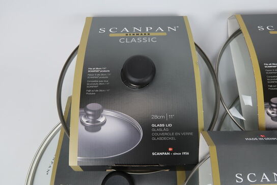 5 stk. ass. Scanpan låg 