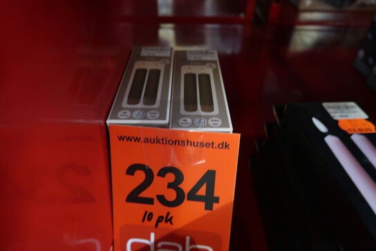 10 pk. Cozzy kronelys, 3D flamme, 11 cm, sand, 2 stk.