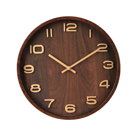 Vægur brun Ø30,5 cm